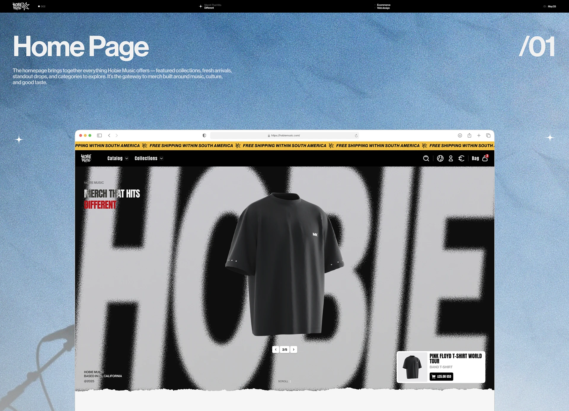 Pop Culture Shop Website Design